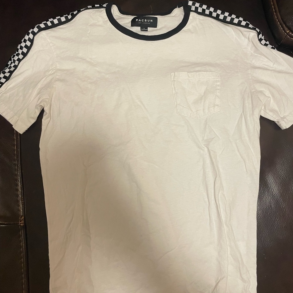 Pacsun white/checkered shirt